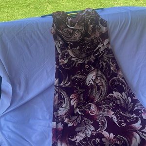 Connected apparel, scoop, neck, long sleeveless dress, size 10 petite